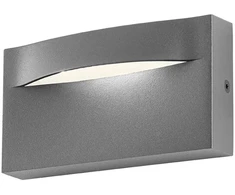 Sieninis šviestuvas 8W LED sieninis lauko šviestuvas POLIFEMO, tamsiai pilkas, 3000K, IP65, 90426