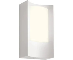8W LED sieninis lauko šviestuvas WARP, baltas, 3000K, IP44