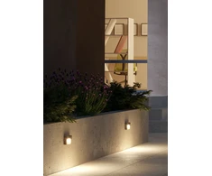 Sieninis šviestuvas 8W LED sieninis lauko šviestuvas POLIFEMO, tamsiai rudas, 3000K, IP65, 90427