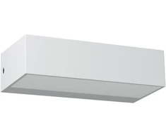 Sieninis šviestuvas 9,5W LED sieninis lauko šviestuvas LAMPRIS, baltas, 3000K, IP65, 90372