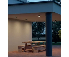 9W LED paviršinis fasado šviestuvas AKRON, tamsiai pilkas, 3000K, IP54, 90107