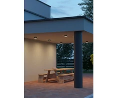 9W LED paviršinis lauko šviestuvas AKRON, tamsiai pilkas, 3000K, IP54, 90109
