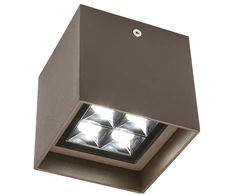 9W LED paviršinis lauko šviestuvas HUB, tamsiai rudas, 3000K, IP54, 90230