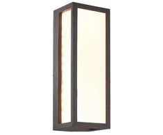 9W LED paviršinis lauko šviestuvas, grafito sp., 3000K, E202