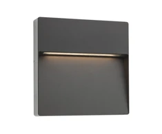 9W LED sieninis fasado šviestuvas EVEN, tamsiai pilkas, 3000K, IP54, 9625
