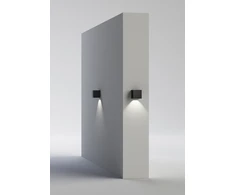 9W LED sieninis fasado šviestuvas HAMAL, antracito sp., 3000K, dimeriuojamas, IP65, A2081000GRDP