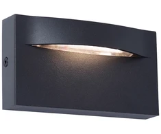 Sieninis šviestuvas 9W LED sieninis lauko šviestuvas VITA, tamsiai pilkas, 3000K, IP65, 4298200