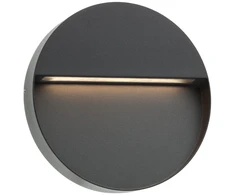 9W LED sieninis lauko šviestuvas EVEN, tamsiai pilkas, 3000K, IP54, 9624