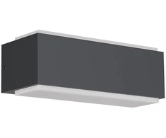 Sieninis šviestuvas 9W LED sieninis lauko šviestuvas DASH, tamsiai pilkas, 3000K, IP65, 90401