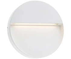 Sieninis šviestuvas 9W LED sieninis lauko šviestuvas EVEN, baltas, 3000K, IP54, 9626