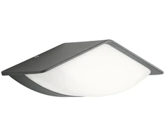 9W LED sieninis lauko šviestuvas CHALET, tamsiai pilkas, 3000K, IP54, 90001