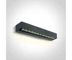 9W sieninis lauko šviestuvas, antracito sp., 3000K, IP65, 67526A2/AN/W