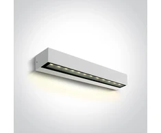 9W sieninis lauko šviestuvas, baltas, 3000K, IP65, 67526A2/W/W