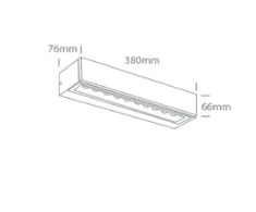 9W sieninis lauko šviestuvas, antracito sp., 3000K, IP65, 67526A2/AN/W