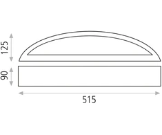 Sieninis šviestuvas ALBA, E14, baltas, A33863B
