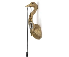 Sieninis šviestuvas ANIMAL HERON, E27, aukso sp.