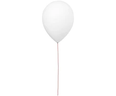 Sieninis šviestuvas BALLOON, E27, baltas, su jungikliu