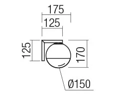 Sieninis šviestuvas BERRY, G9, matinės aukso/baltos sp., 01-2274