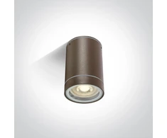 Cilindro formos šviestuvas, GU10, rūdžių sp., 67130C/BR