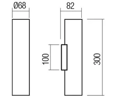 Sieninis šviestuvas CORINTH, GU10, baltas, 01-3416