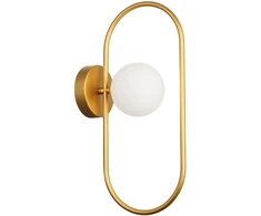 Sieninis šviestuvas FANCY, G9, baltos/aukso sp., 4208901