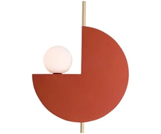Sieninis šviestuvas, G9, oranžinės/aukso sp., 22204
