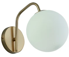 Sieninis šviestuvas GLOBE, E14, baltos/juodos/aukso sp., 3094600