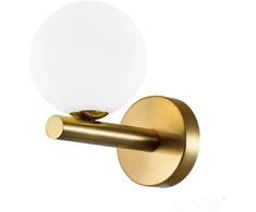 Sieninis šviestuvas GLOBE ELEGANCE, G9, aukso/baltos sp.
