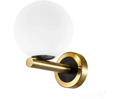 Sieninis šviestuvas GLOBE ELEGANCE, G9, aukso/juodos/baltos sp.