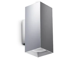 Sieninis šviestuvas LOOK, 2xGU10, chromo sp., šviečia į viršų ir į apačią, 370255