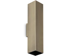 Sieninis šviestuvas LOOK, 2xGU10, rudas, šviečia į viršų ir į apačią, 370392