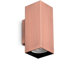 Sieninis šviestuvas LOOK, 2xGU10, vario sp., šviečia į viršų ir į apačią, 370354