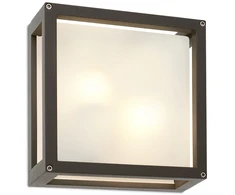 Paviršinis lauko šviestuvas BRICK GLASS, E27, tamsiai pilkas, IP54, 9892