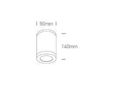 Paviršinis šviestuvas, GU10, antracito sp., IP65, 67142B/AN