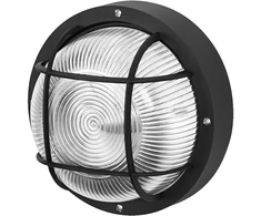 Plafonas BULKHEAD ESSENTIAL, E27, juodas, IP54