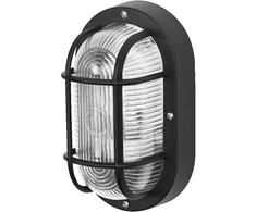 Plafonas BULKHEAD ESSENTIAL, E27, juodas, IP54