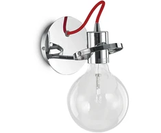 Sieninis šviestuvas Ideal Lux Wall lamp with 1 light Radijas, E27, chrome