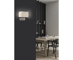 Sieninis šviestuvas ROMEO, E27, juodas, be gaubto, A3971080NSP