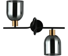 Italux Sieninis šviestuvas Servio WL-66892-2A-BK-SG