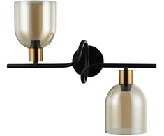 Italux Sieninis šviestuvas Servio WL-66892-2A-BK-AMB
