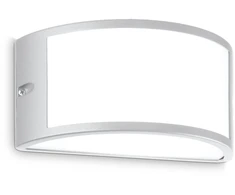 Sieninis šviestuvas Ideal Lux Sieninis fasado šviestuvas REX-1, E27, pilkas, IP44, 322735