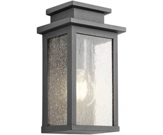 Sieninis šviestuvas Sieninis lauko šviestuvas YARD, E27, tamsiai pilkas, IP44, 90460