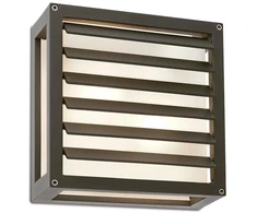 Sieninis lauko šviestuvas BRICK GLASS, E27, tamsiai pilkas, IP54, 9894