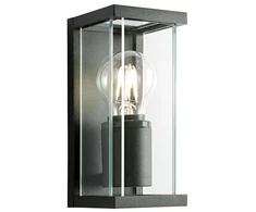Sieninis lauko šviestuvas VITRA, E27, juodas, IP54, 9107