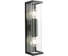 Sieninis šviestuvas Sieninis lauko šviestuvas VITRA, E27, juodas, IP54, 9105