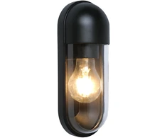 Sieninis lauko šviestuvas CAP, E27, juodas, IP54, 4298000