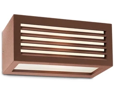Sieninis lauko šviestuvas BRICK, E27, rūdžių sp., IP54, 9899