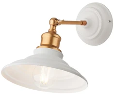 Sieninis šviestuvas SPINNER, E27, sendinto aukso/baltas