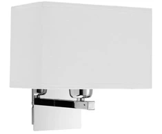 Sieninis šviestuvas TOBY, E27, baltos/chromo sp., 4057700