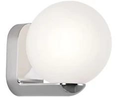 Sieninis šviestuvas VICTORIA, G9, baltos/chromo sp., IP44, 4343700